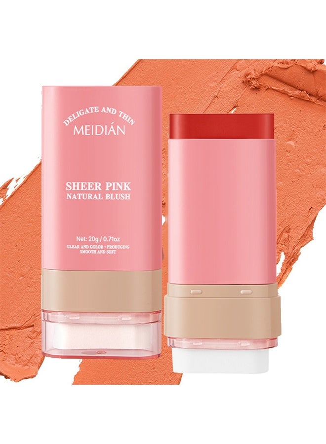 Meidián Glow Blush Multi-Stick For Lips&Cheeks, Moisturizing Blush Cream, Natural Waterproof Multi-Use Lip Tint and Creamy Blush for Eyes Lips and Cheeks, Gift Set for Women # 02 - Image 1